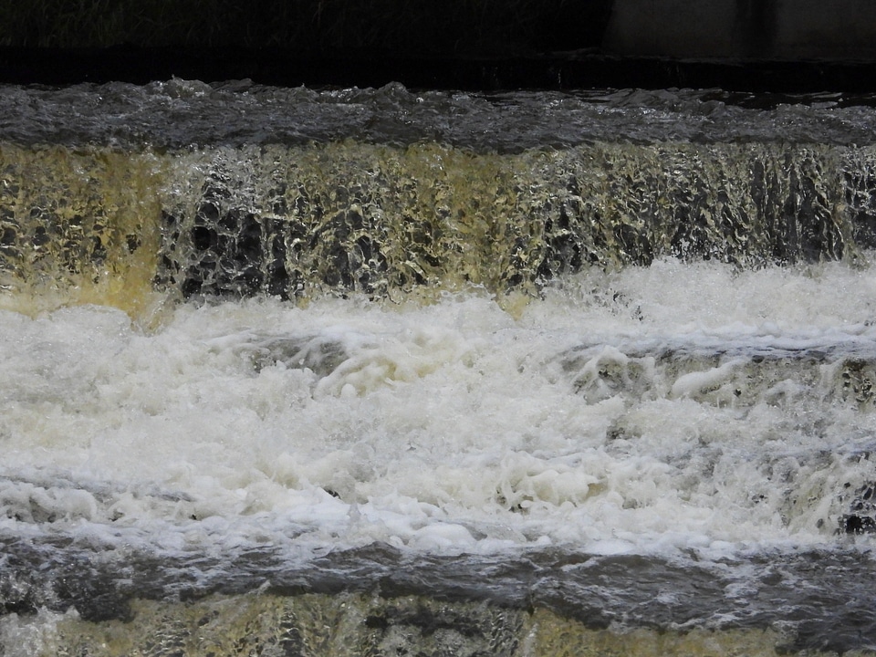 Rushing Waters of the Waterfall
