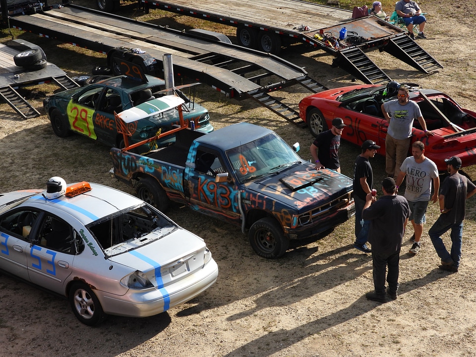 Painted Truck and other cars