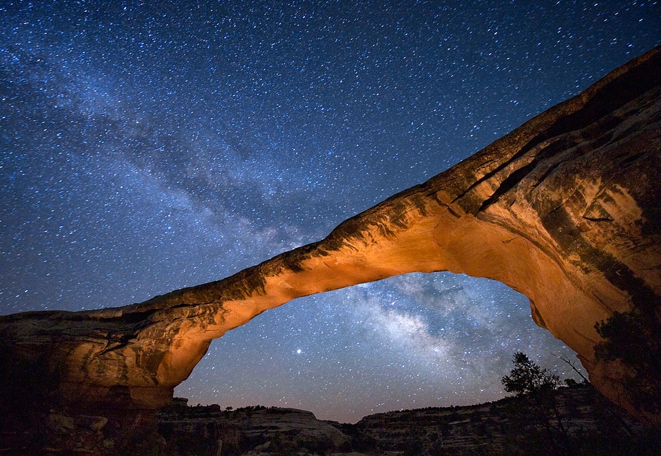 Milky Way Galaxy in Astrophotography across the sky photo