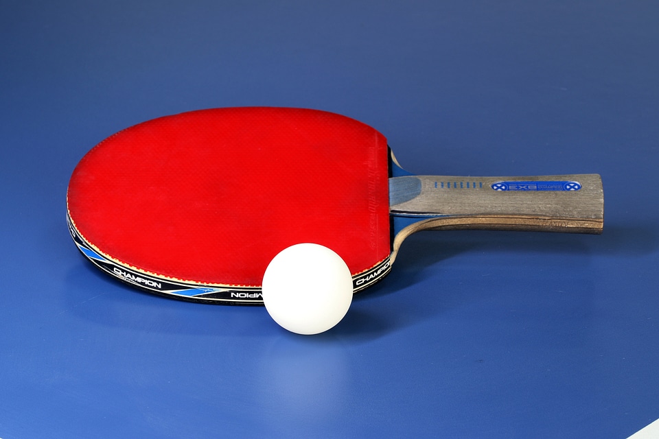 Table Tennis Paddle and Ball