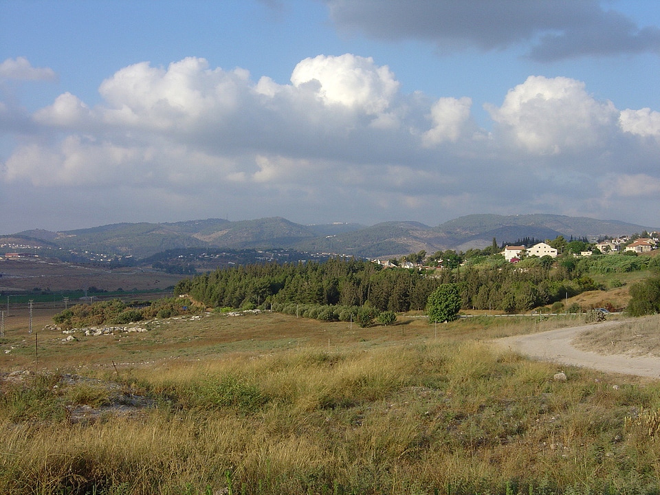 Hills and landscape near Palestine and Jerusalem 