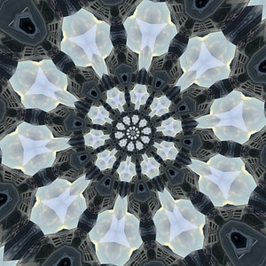 Snowflakes swirling Pattern
