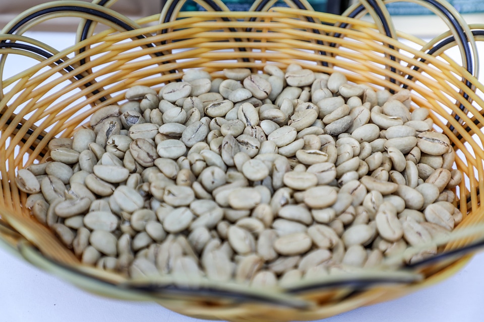 Beans inside a basket