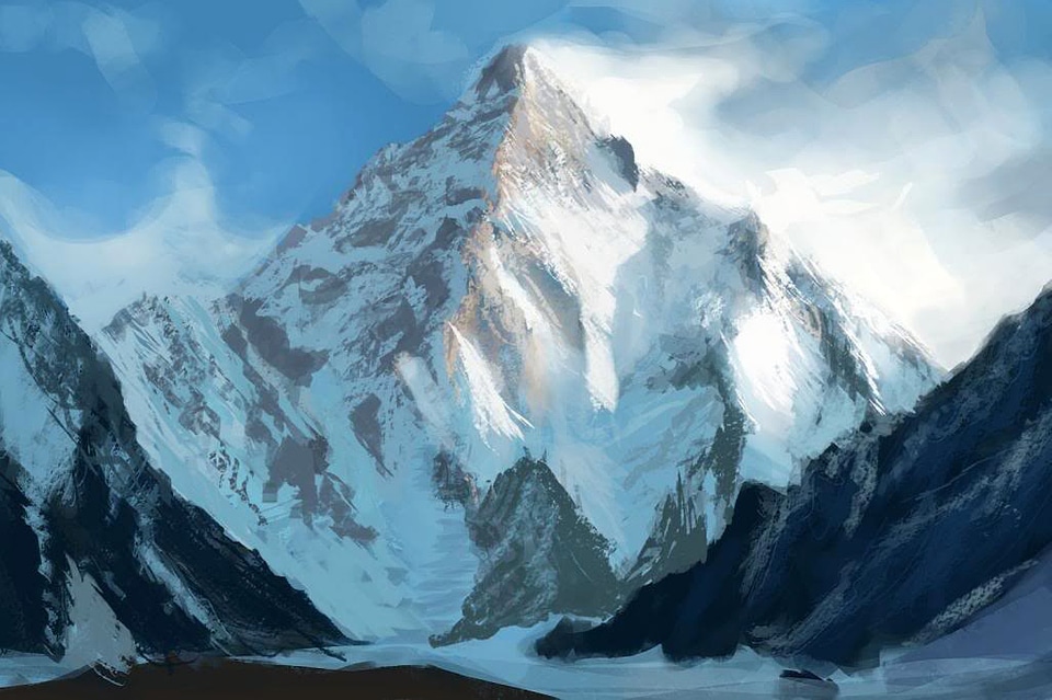 Snow on the Mountain peaks in Pakistan