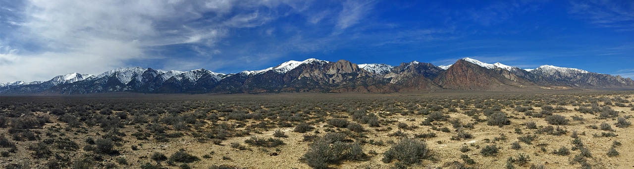 Landscape of Mountain Range in Nevada