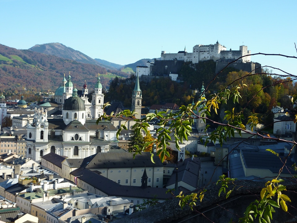 Historic center hohensalzburg fortress imposing