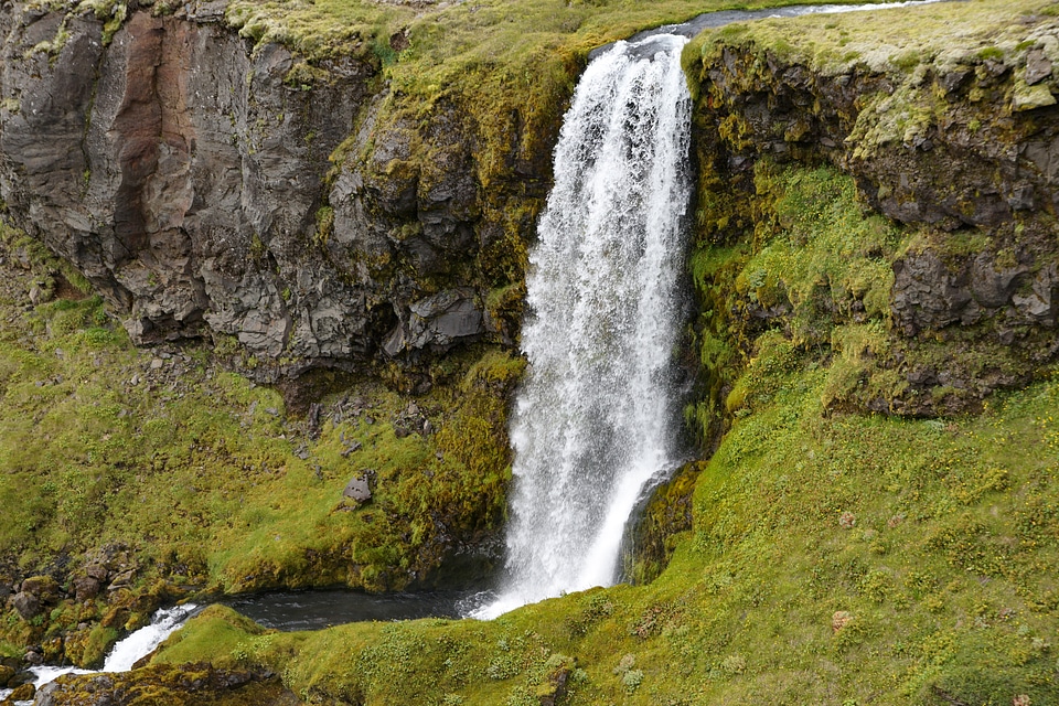 Cascading Waterfalls in Iceland