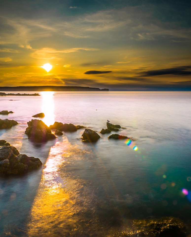 Sunrise off the coast of Newfoundland