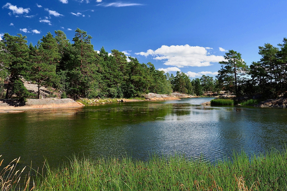 Linlo Island scenic with Pond