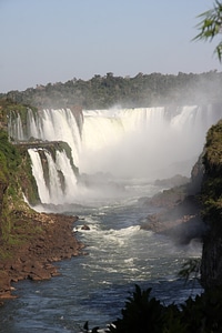 Scenic Waterfall and spray landscape