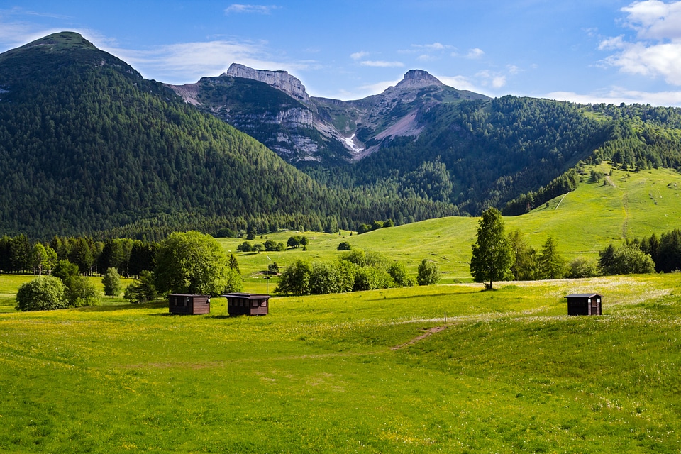 Monte Bondone Landscape with mountains