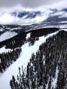 Whistler Skiing runs in British Columbia photo
