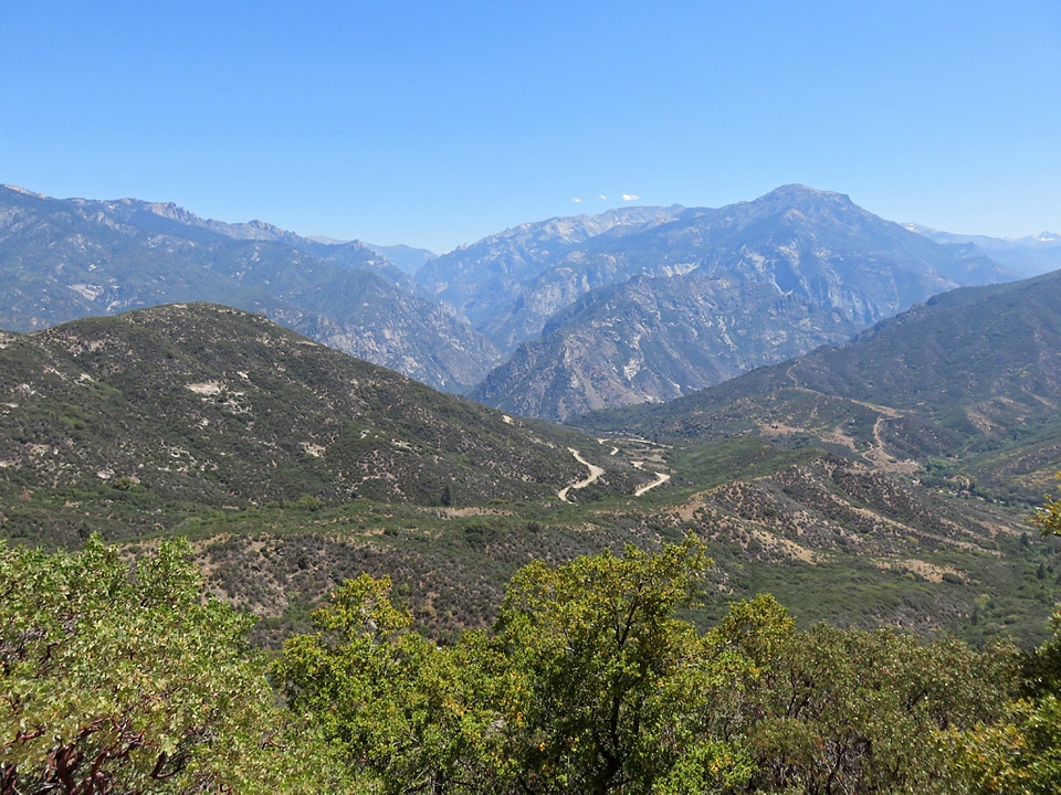 Landscape of the Hills in King's Canyon National Park