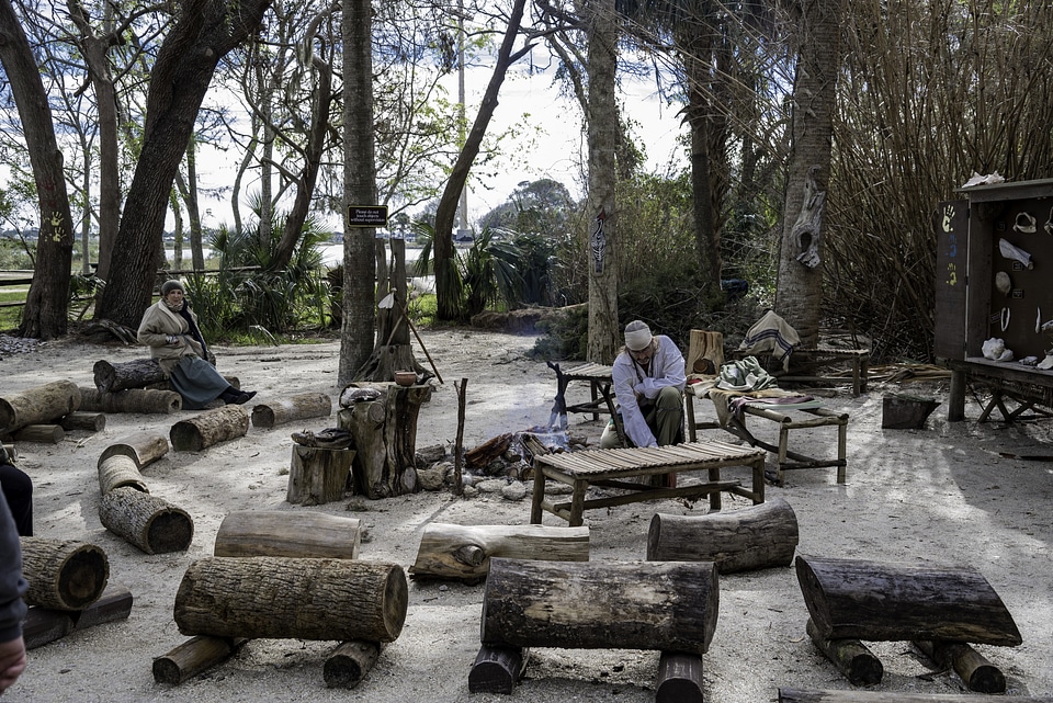 Man sitting at a fireplace with seats