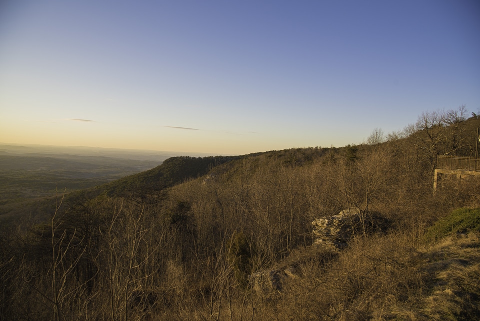 Sunset over the Forest and Hills at Cheaha State Park