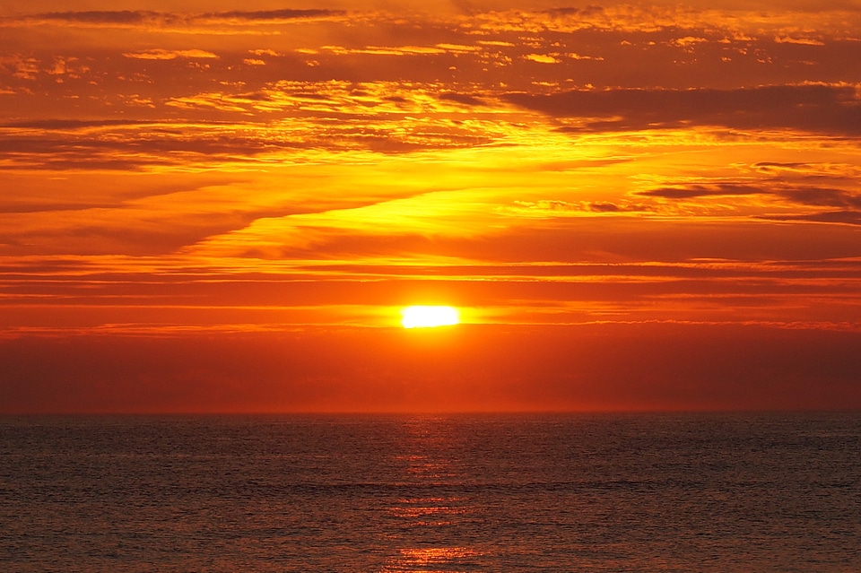 Sylt beach clouds photo