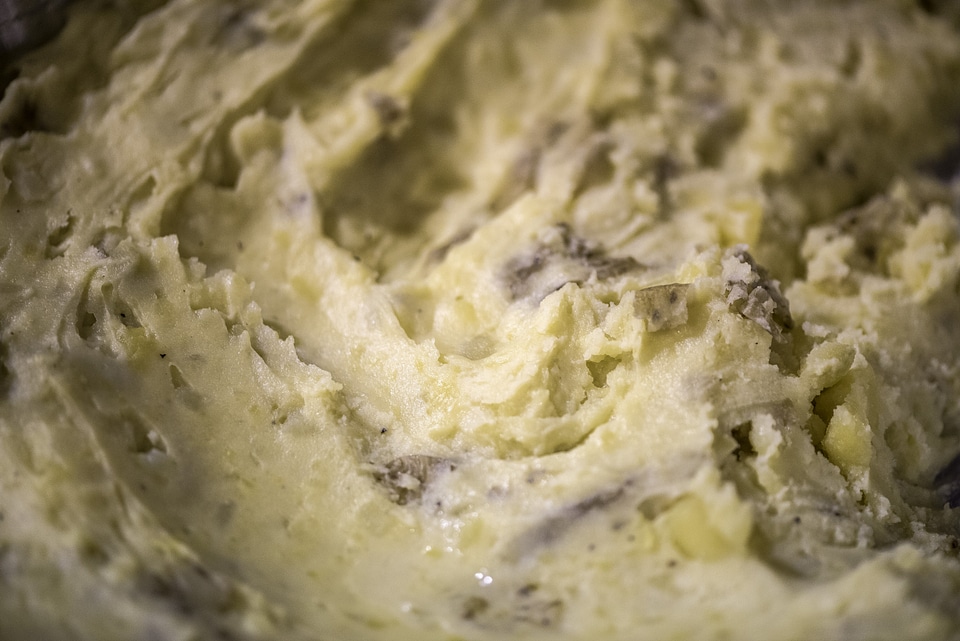 Closeup of Mashed Potatoes 