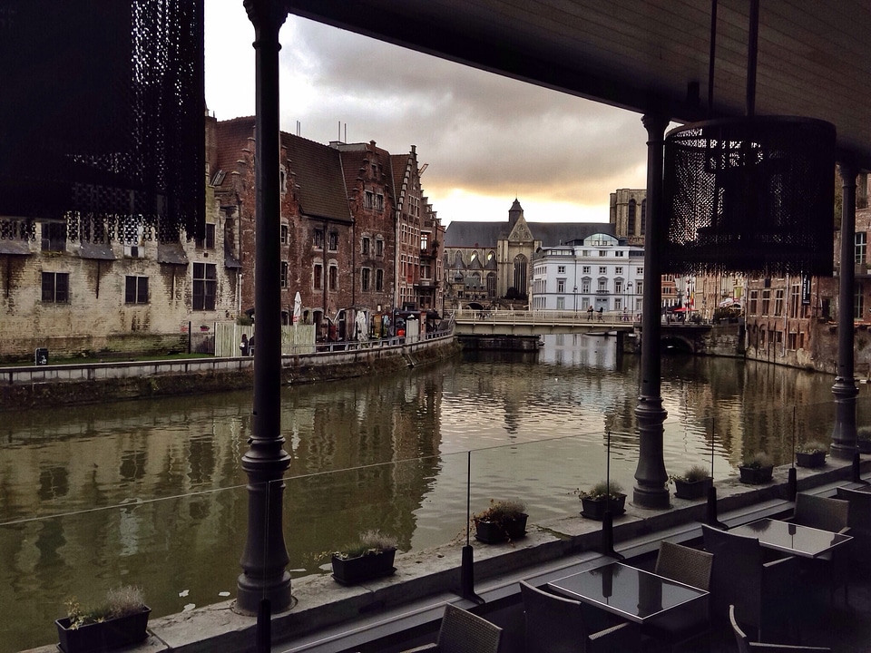 Channels of Ghent in Belgium