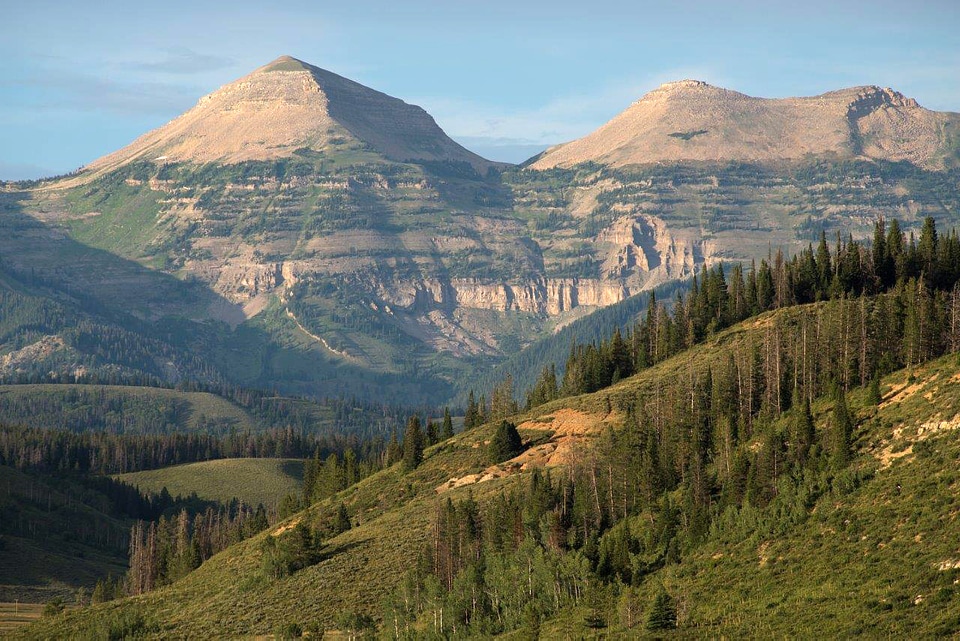 Gros Ventre Range Scenic Mountain Landscape in Wyoming