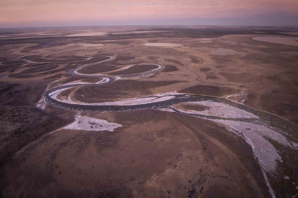 Aerial View of Flyover at Katmai National Park