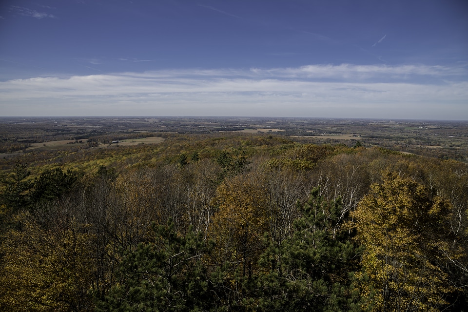 View from the top of the Watchtower at Rib Mountain State Park