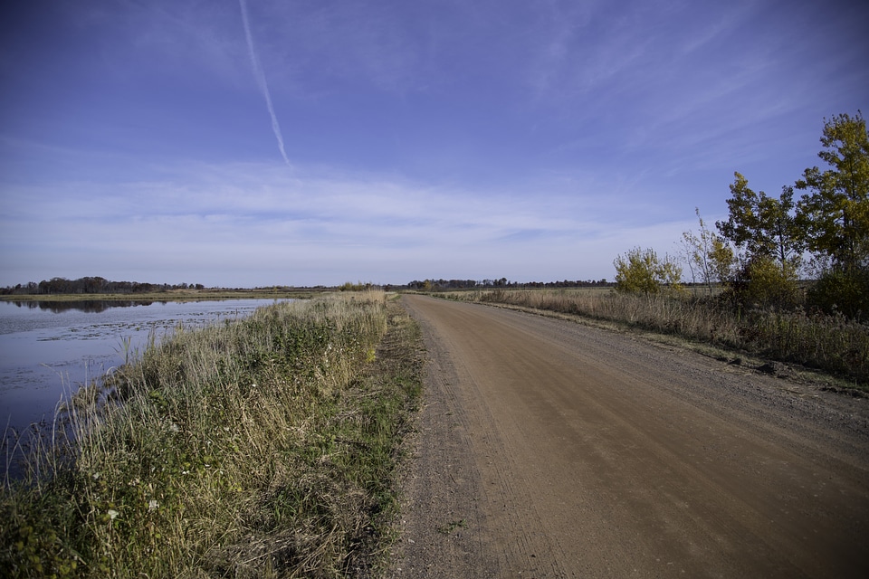 Blue Skies over the Path at Crex meadows