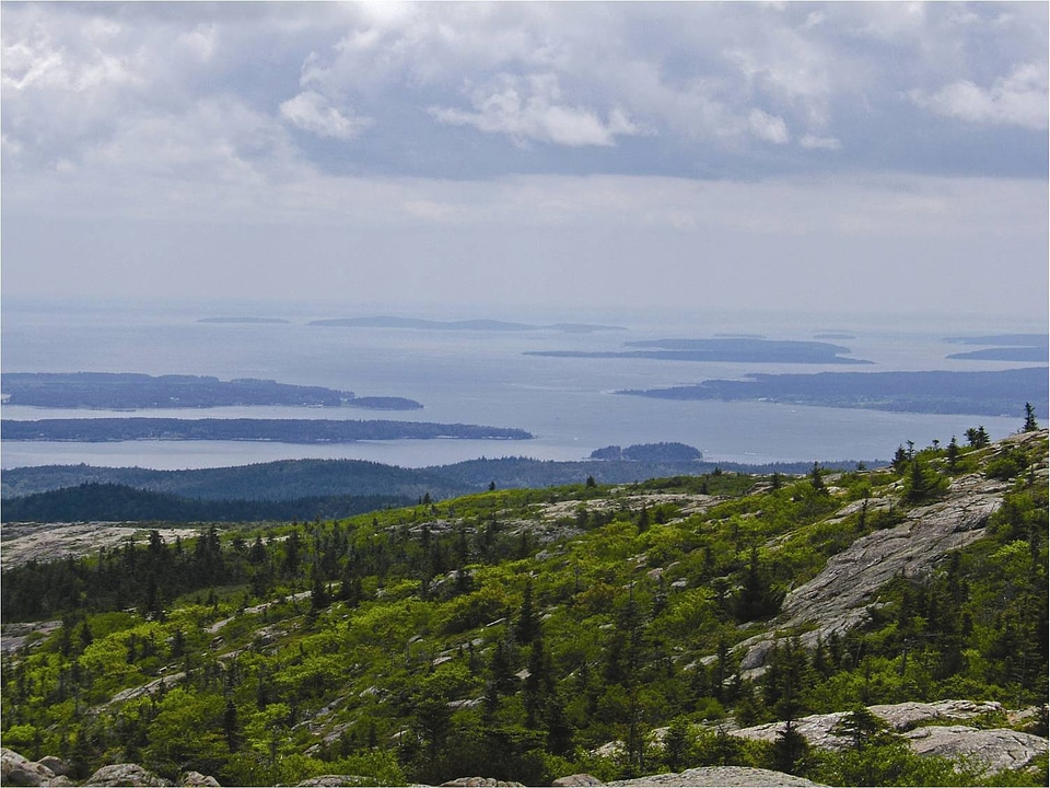 Scenic landscape of Acadia National Park
