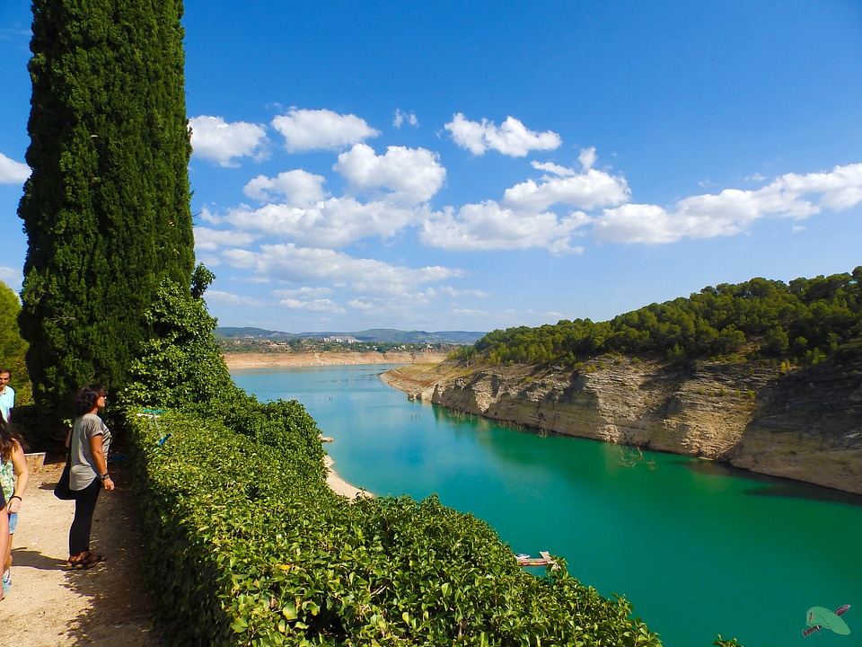 Blue-Green river flowing through the landscape