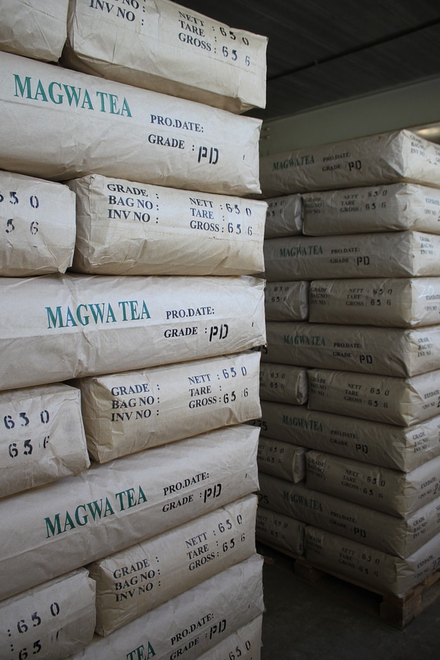 Storing tea bags stacking