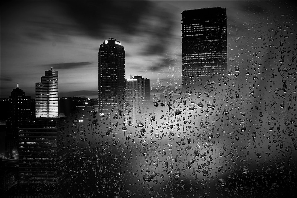Humidity across the cityscape