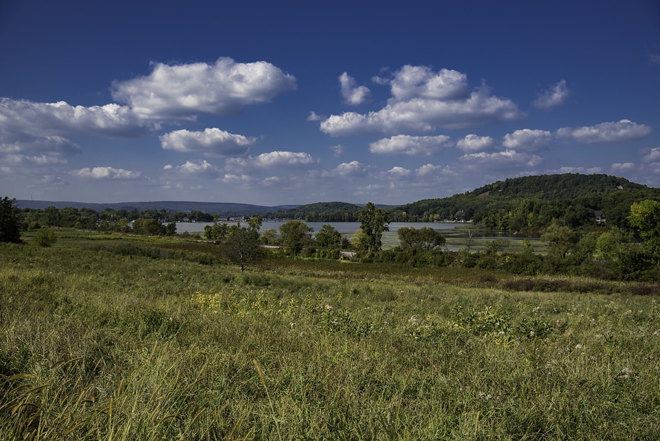 Grassland and Wisconsin River Landscape
