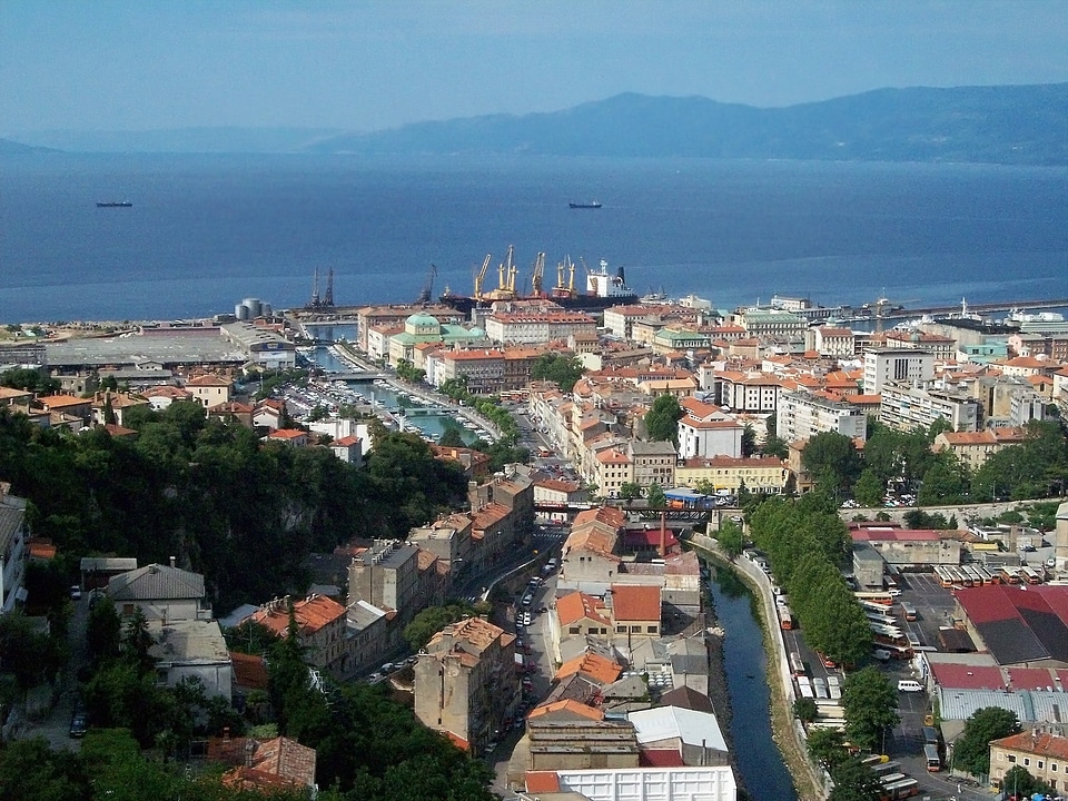Cityscape and Sea landscape in Rijeka, Croatia