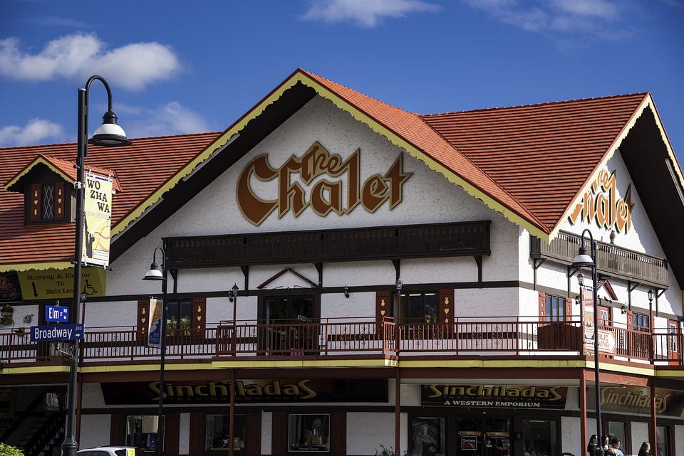 The Chalet building in Wisconsin Dells