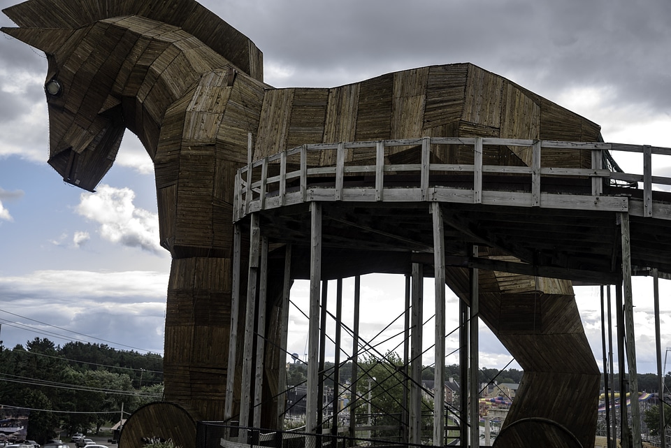 Trojan Horse Go-Cart Ride in Wisconsin Dells