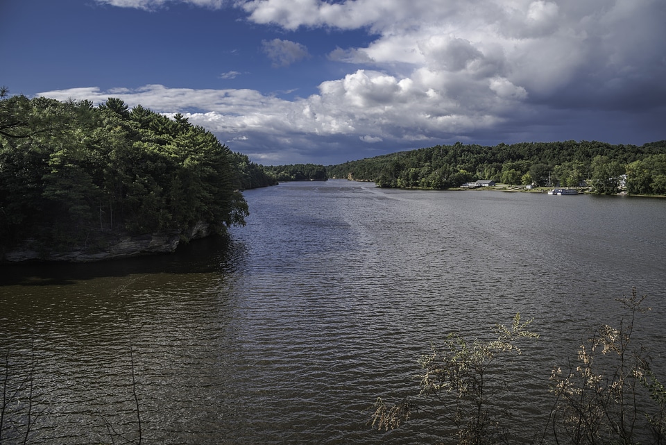 Wisconsin River Scenery from the Riverwalk
