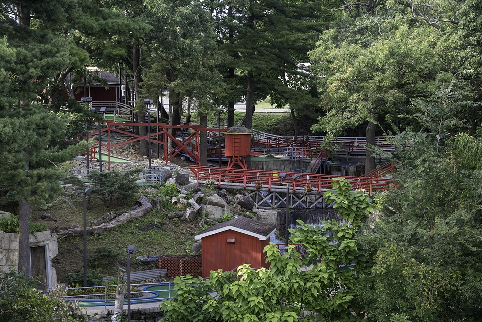 Golf Course among the trees in Wisconsin Dells