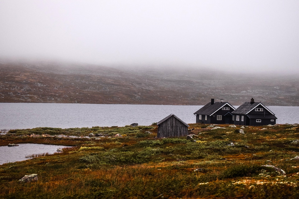 Three Houses on the Lakeshore