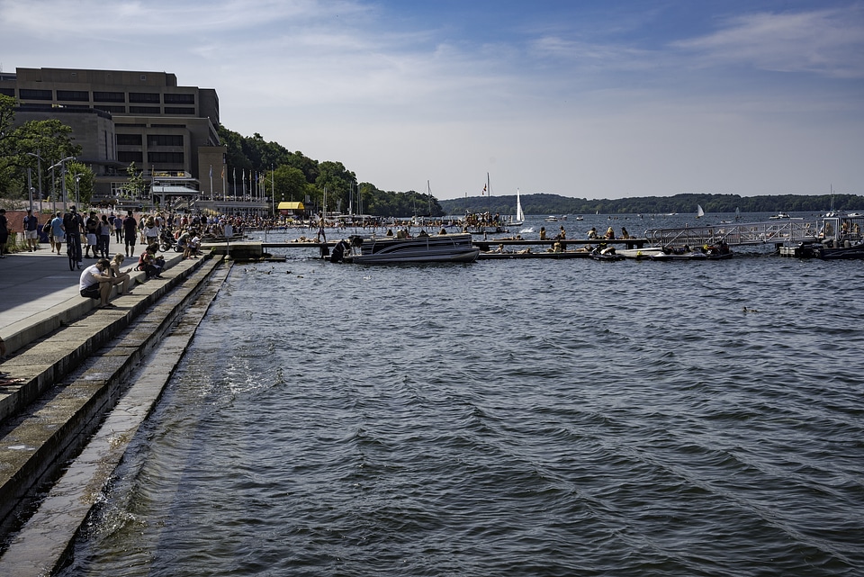 Lakefront and Memorial Union in Madison