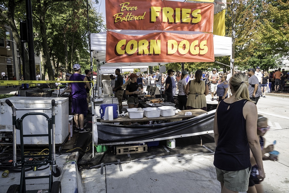 Battered Fries and Corndog Stand at Taste of Madison