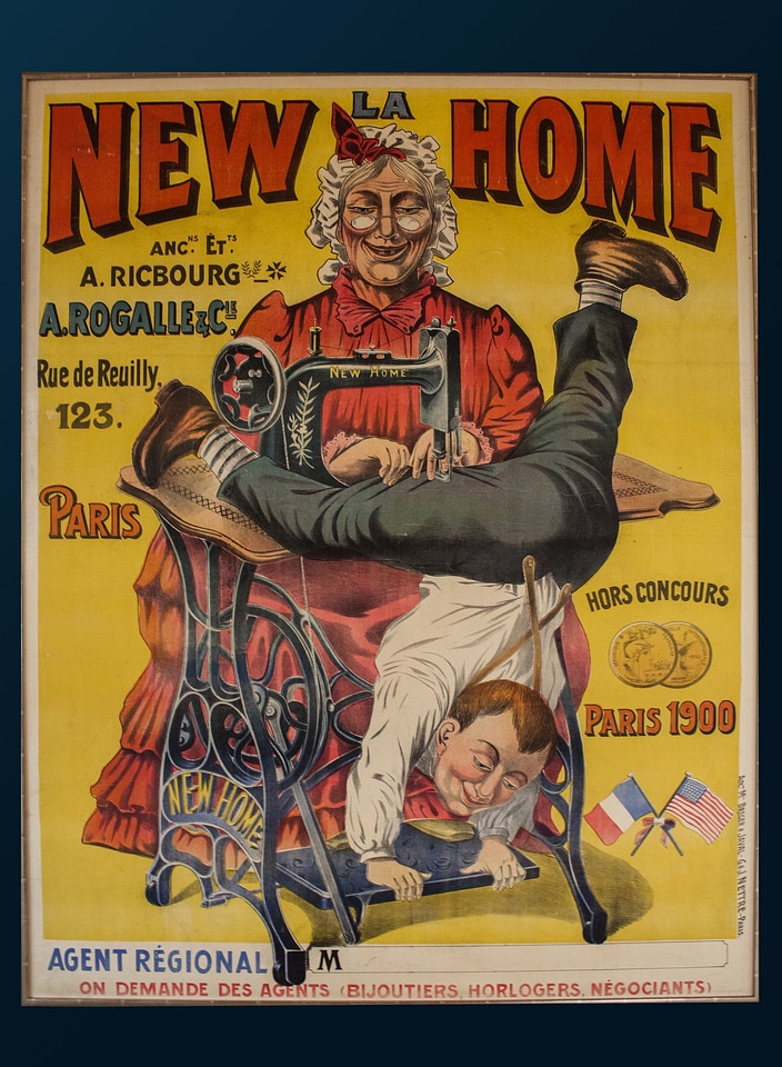 Advertising old colorful