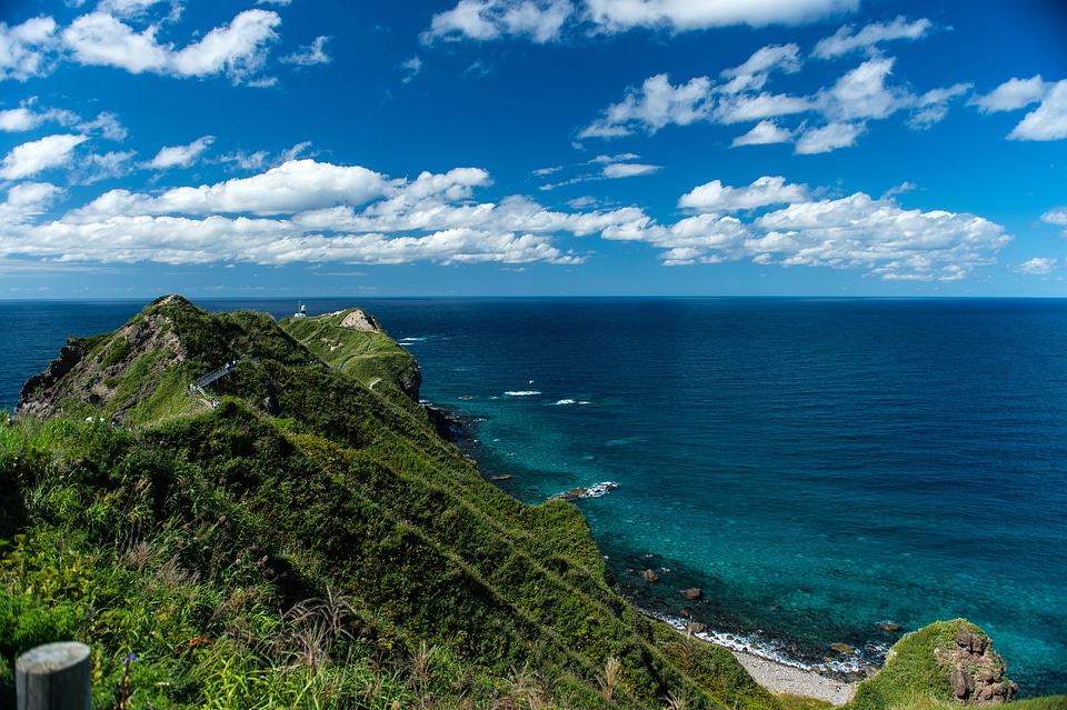 Green Hills and Blue Ocean