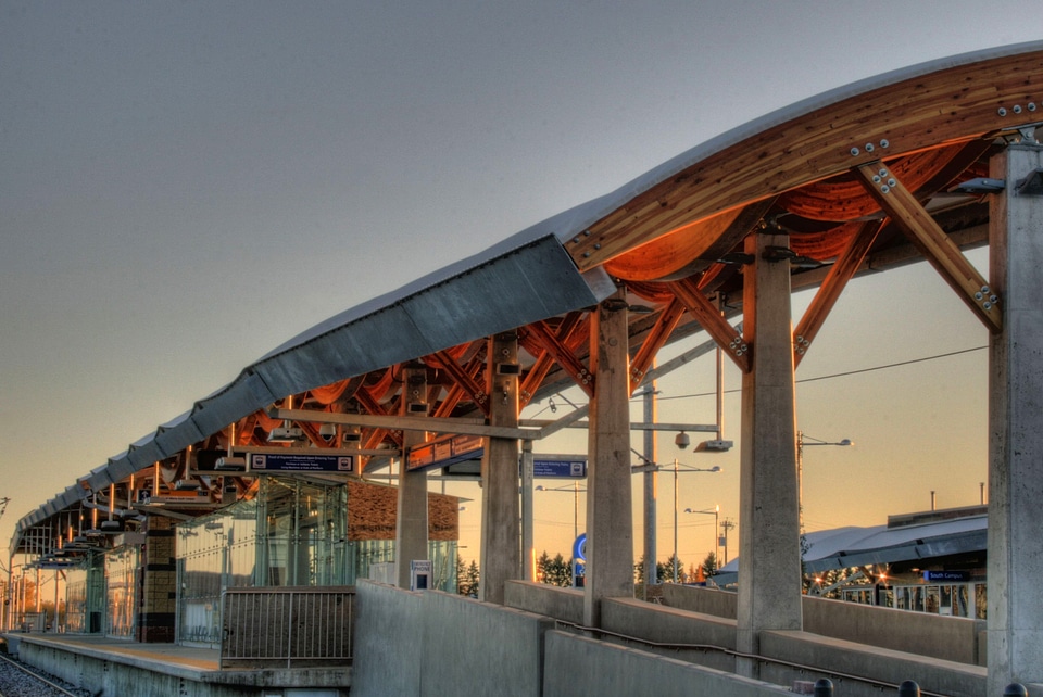Light Rail Transit Station in Edmonton