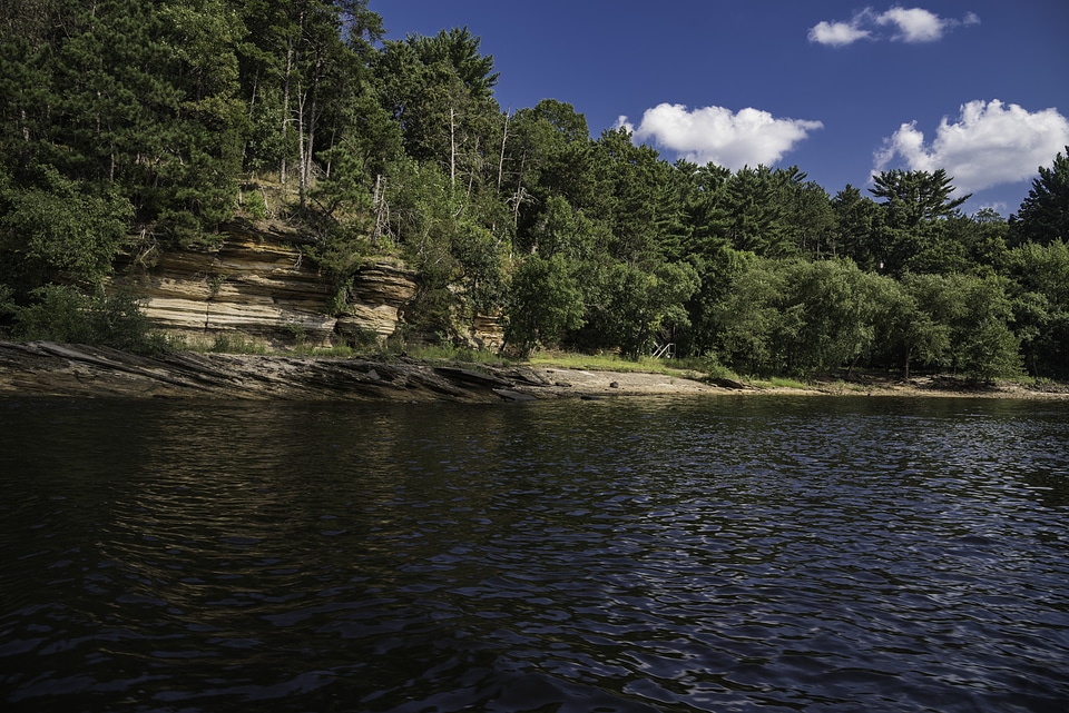 Wisconsin River Shoreline Landscape