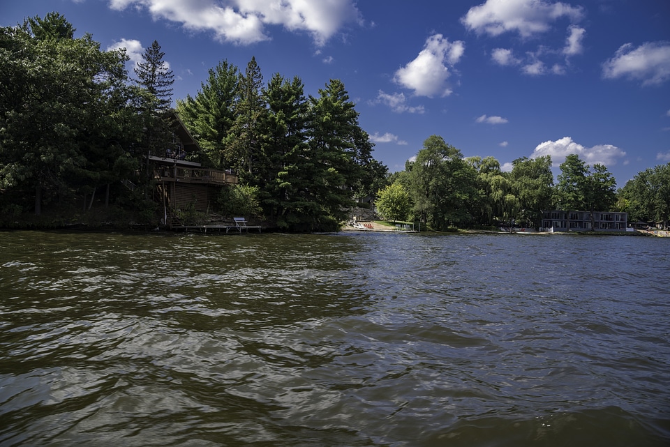 Landscape on lake Delton