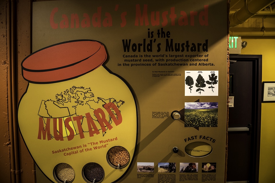 Giant Mustard Bottle Sign at National Mustard Museum