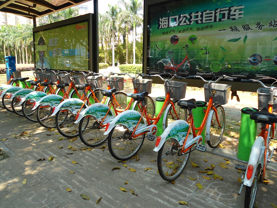 Bicycles transportation urban