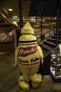 Giant Mustard bottle at the National Mustard Museum
