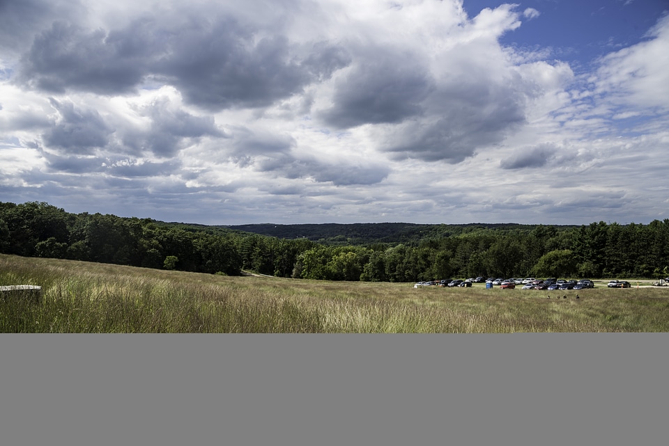 Grass field and parking lot in Middleton, Wisconsin