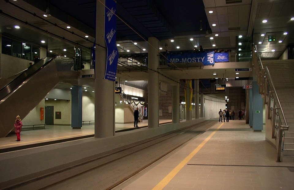 Underground Tram Station in Krakow