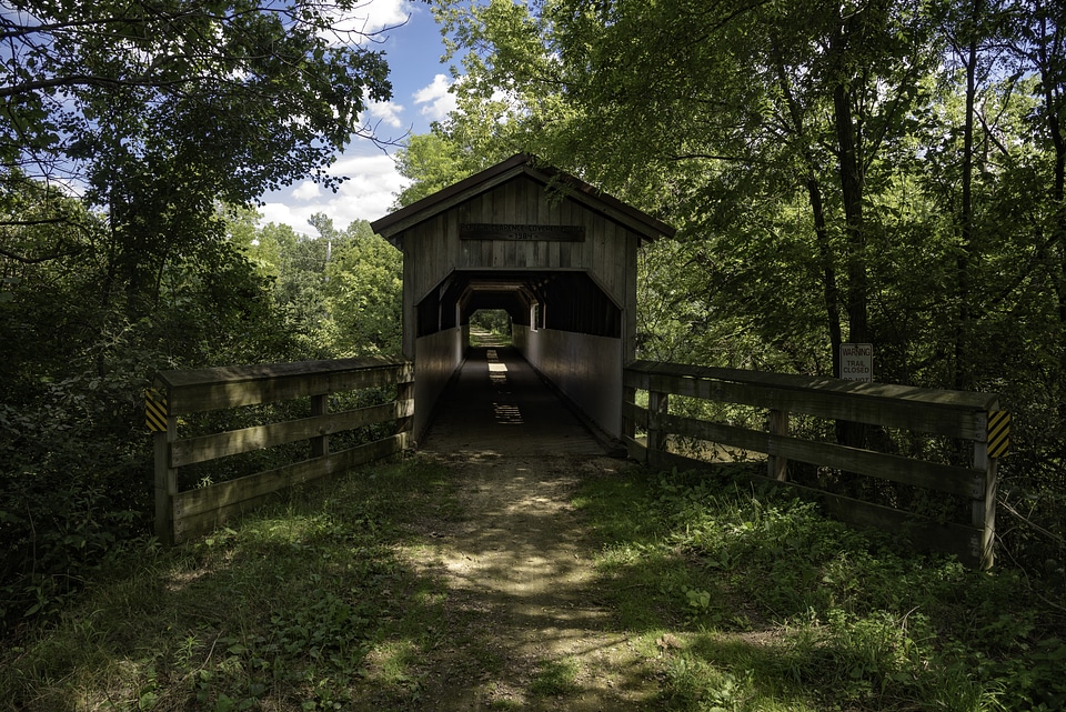 Covered Bridge along Sugar River State Trail